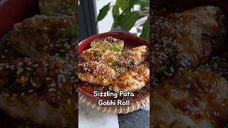 Sizzling Patta Gobhi Rolls Indian Noodles Cabbage Roll shorts [upl. by Anotyal]