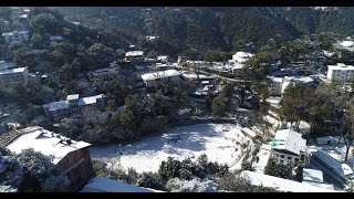 First Snowfall in Mussoorie 2024  2024 की पहली बर्फवारी  बर्फ की चादर से ढका मसूरी [upl. by Darwen]