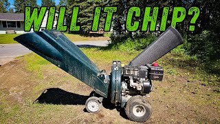 Craftsman Wood Chipper 85hp Will it run  Carb Work  How to Sharpen Blades [upl. by Annawit]