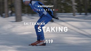 Tips 119 – Langrenn – Skiteknikk Staking [upl. by Guerin905]