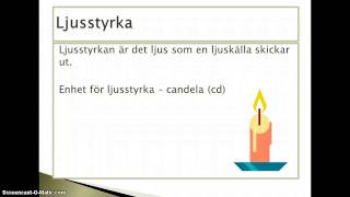 ljusstyrka och belysning [upl. by Bowler]