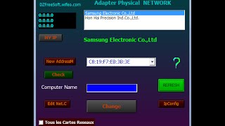 Changer et Cacher lAdresse de la Carte Reseau Adresse Mac windows [upl. by Aelanej]