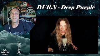 Tommy Johansson  BURN  Deep Purple  Reaction with Rollen first listen [upl. by Derayne]