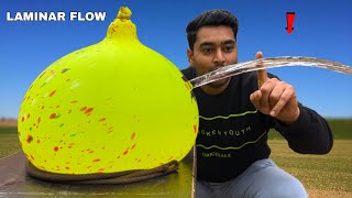 Create perfect Laminar Flow with Monster Balloon  Experiment [upl. by Ikaz340]