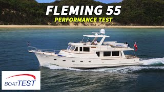 Fleming Yachts 55 2018 Test Video  By BoatTESTcom [upl. by Swithbart]