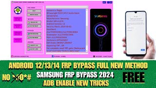 SAMSUNG FRP BYPASS FULL  NEW METHOD  ANDROID 121314 FRP BYPASS NEW POWERFUL TOOL  BYPASS FRP [upl. by Ojyram]