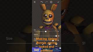 3K sub special Making spring Bonnie Springlocked fnaf springbonnie [upl. by Adnoral56]