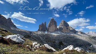 Tre Cime di Lavaredo Drei Zinnen Italy Timelapse [upl. by Aggie]