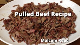 Pulled Beef Sandwich  Smoked Chuck Roast Recipe with Malcom Reed HowToBBQRight [upl. by Olin207]