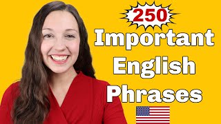 250 Important English Expressions for daily conversation [upl. by Lirpa411]