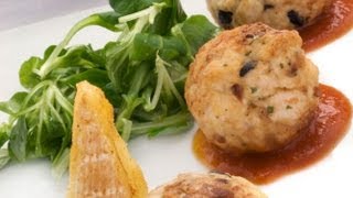 Albóndigas de pavo con queso frito [upl. by Norabal]