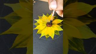 Sunflower 🌻 shortsvideo art colorart flowerart colorpainting flowerdrawing tranding drawing [upl. by Malorie]