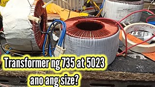 Ano ang size ng wire sa transformer ng Sakura 735 at 5023 [upl. by Lehcim86]