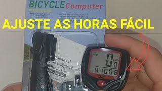 Como ajustar a hora do velocímetro BICYCLE Computer [upl. by Sualokcin]