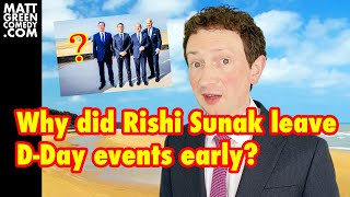 Why did Rishi Sunak leave DDay events early [upl. by Dumah]