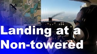 Ep 13 Landing at an Airport with No Control Tower  How TO [upl. by Nnylrefinnej]