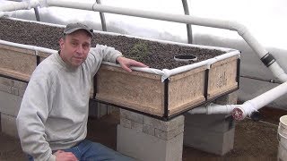 Big Aquaponic Greenhouse  Part 15  Media Bed [upl. by Onailime816]