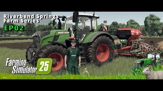 Riverbend Springs series EP02  Farming Simulator 25 [upl. by Havard913]