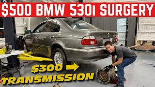 Swapping A 300 Transmission Into The 500 BMW Rescue [upl. by Bastien]