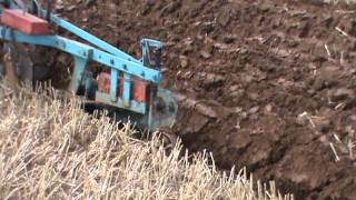 ransomes crawler mg5 ploughing filmed by jake [upl. by Eerak]