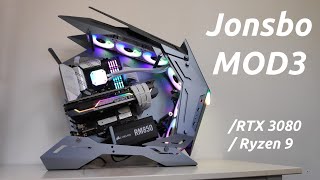 A SPECTACULAR Gaming PC in the Jonsbo MOD3  RTX 3080 Ryzen 9 5900X Build  Review [upl. by Oetsira]