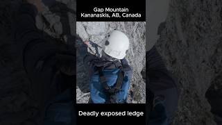 Gap Mountain Exposed ledge close to col kananaskis scrambling rockymountains [upl. by Carew20]