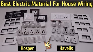 Ghar ke liye sabse badiya bijali fitting ka saamn konsa hai  Havells vs Hosper YKElectrical [upl. by Ellehcal797]