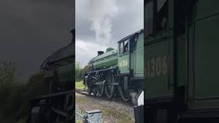 LNER B1 61306 ‘mayflower’ leaving watchet station the west Somerset railway [upl. by Atinej643]