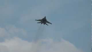 Rehearsal Slovak Air Force MiG29AS  Florennes Air Show Arrivals Spottersday 22062012 [upl. by Esinaej979]