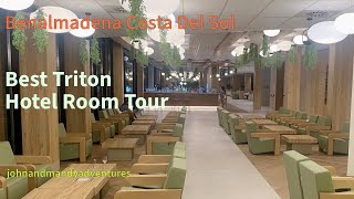 Best Hotel Triton Superior Room Tour Benalmadena Costa Del Sol Spain [upl. by Raphaela]