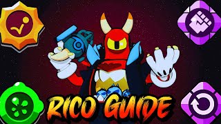 RICO GUIDE Become a PRO RICO FAST Brawl Stars Brawler Guide [upl. by Anileuqcaj]