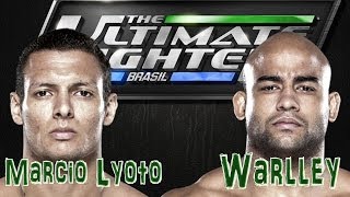 TUF BRASIL 3 FINAL  Warlley Alves vs Marcio Lyoto  Warlley atropela Lyoto [upl. by Christianson]