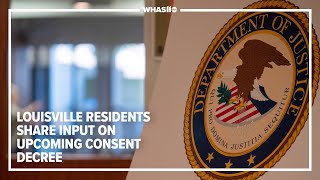 Department of Justice holds public input session in Louisville on consent decree [upl. by Rosenquist]