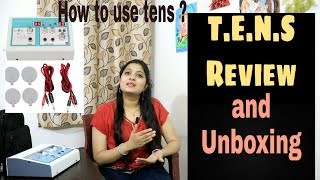 How to use TENS  TENS Review and Unboxing  TENS का इस्तेमाल कैसे करे [upl. by Hgeilyak]