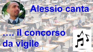 Uno studente che ha vinto  Alessio canta quotIl concorso da vigilequot [upl. by Itin]