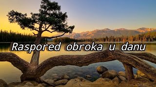 Raspored obroka u danu [upl. by Dnomse]