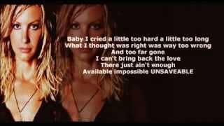 Faith Hill  Unsaveable   lyrics 2002 [upl. by Minerva450]