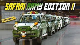 Why Indian Army chose Tata Safari over Mahindra Scorpio   Tata Safari Storme Army Edition [upl. by Airlie]