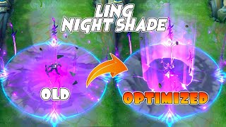 Ling Optimized Nightshade Skin VS OLD Skill Effects [upl. by Mazur]