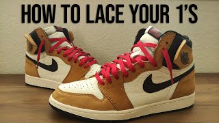 How to Lace Jordan 1s  The BEST Way to Loose Lace [upl. by Kingsbury]