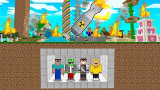 BUNKIER WOJANOWIC vs BOMBA ATOMOWA w Minecraft 😱💀 [upl. by Haret]