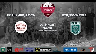 SK SlampeZevid  RTURockets 1 Florbols Latvijas čempionāta 1līga [upl. by Eikciv]