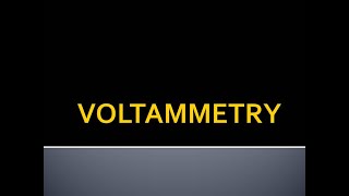 voltammetry [upl. by Colwen619]