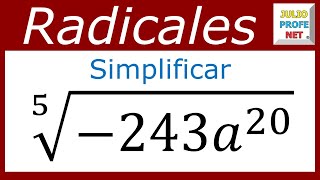 SIMPLIFICACIÓN DE EXPRESIONES CON RADICALES  Ejercicio 6 [upl. by Norrat]