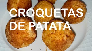 CROQUETAS DE PATATA [upl. by Retsim864]