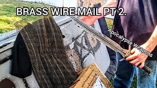 Apocalypse Weapons Vs Brass Wire Mail  Testing Homemade Armor PT2 [upl. by Orsay]