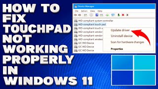 How To Fix Touchpad Not Working Properly in Windows 1011 Solution [upl. by Nal525]