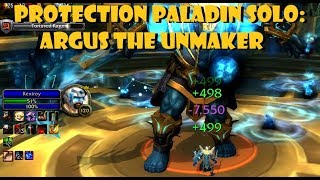 Solo Argus the Unmaker Prot Pala 12k DPS [upl. by Anisirhc]