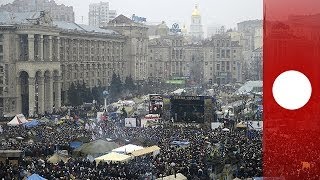 Ukraine  BernardHenri Levy parmi les opposants au Maïdan [upl. by Yeldarb]