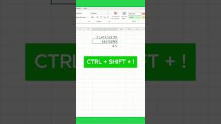 Use these simple Excel Shortcuts to convert Numbers exceltech excelmacros excelclub shorts [upl. by Namilus]